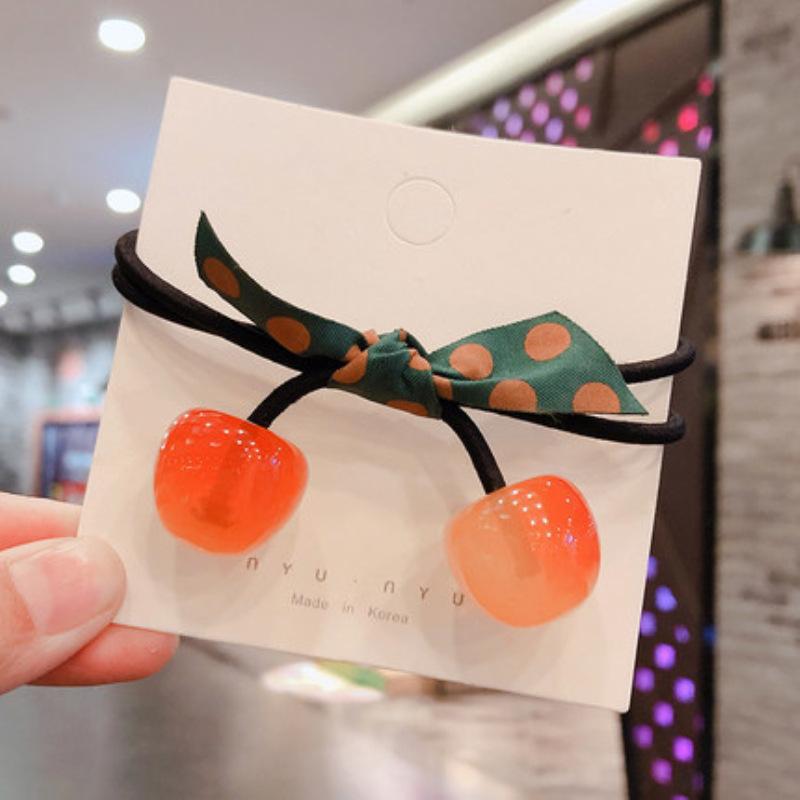 Korean Elegant Hair Rope Bracelet Scrunchie Women Elastic Hair Rubber Bands Accessories For Girls Tie Hair Ring Headdress Holder