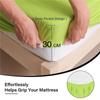 100% Waterproof Cotton Fitted Sheet with Elastic Bands Non Slip Adjustable Mattress Covers for Single Double King Queen Bed,150/180/200cm