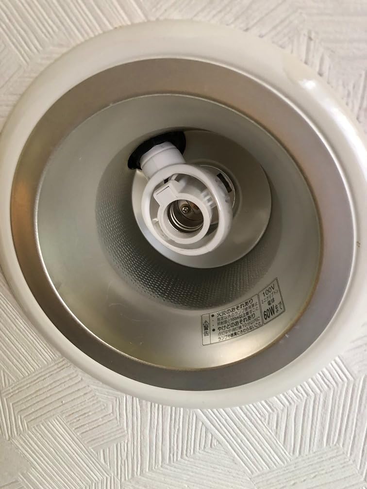 Abishion E17 LED Bulb Base Conversion Adapter - Easy Installation - AC 100V - White, Set of 5