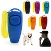 2 in 1  Training Clicker Pet Clicker Dog Clicker Training Whistle Answer Card Pet Dog Trainer Assistive Key GXLYP04