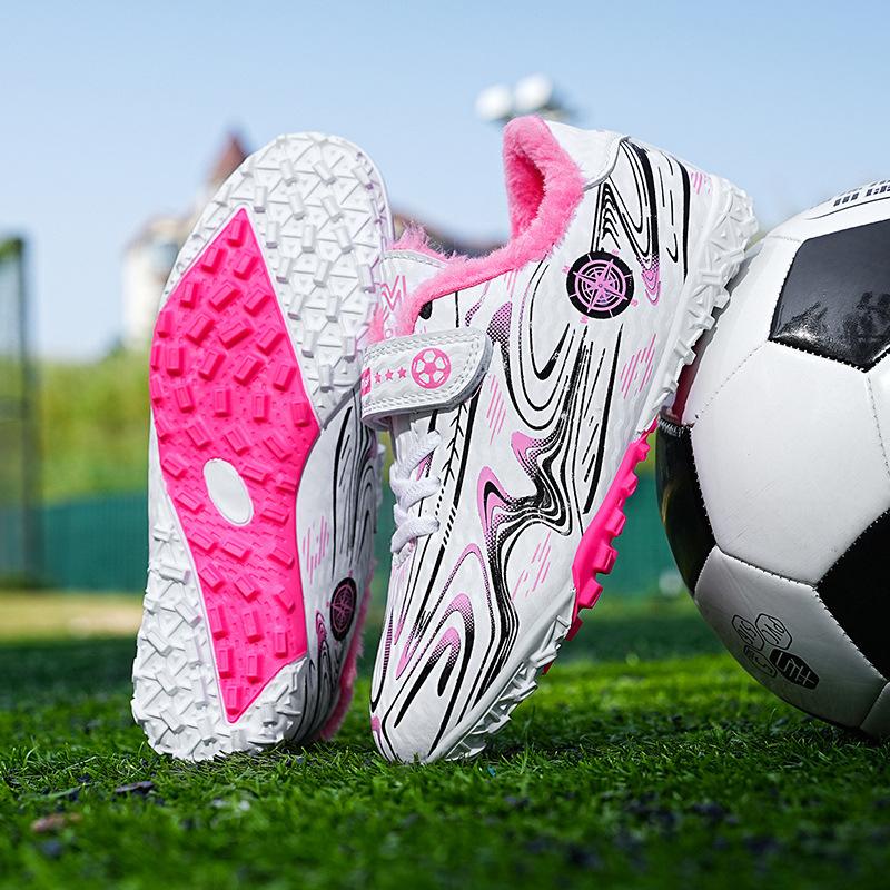 Winter Youth Students Children's Football Shoes Boys Girls Flat Shattered Nails Competition Training Shoes Sneakers Girls