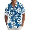 Men'S Hawaiian Short Sleeve Shirt Printed Fashion Casual Beach Shirt