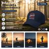 [Patriotic Baseball Cap] 2026 USA Patriotic Print Polyester Adjustable Breathable Curved Brim Cap For July 4Th Independence Day Memorial Day