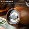 Acacia Wood Pepper Mill Manual Grinder Modern Hand-Cranked with Body Ceramic Blade Herb Metal Handle Blades Retro Salt for Kitchen Spice Container
