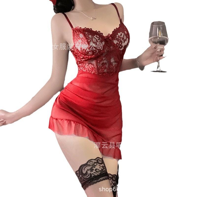 Perspective lace skirt irregular mesh slim fit slim fit lingerie