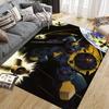 Mobile Suit Gundam Battle Scene Square Area Rug, Non-Slip Floor Mat for Home Decor, Perfect Gift for Fans.chl