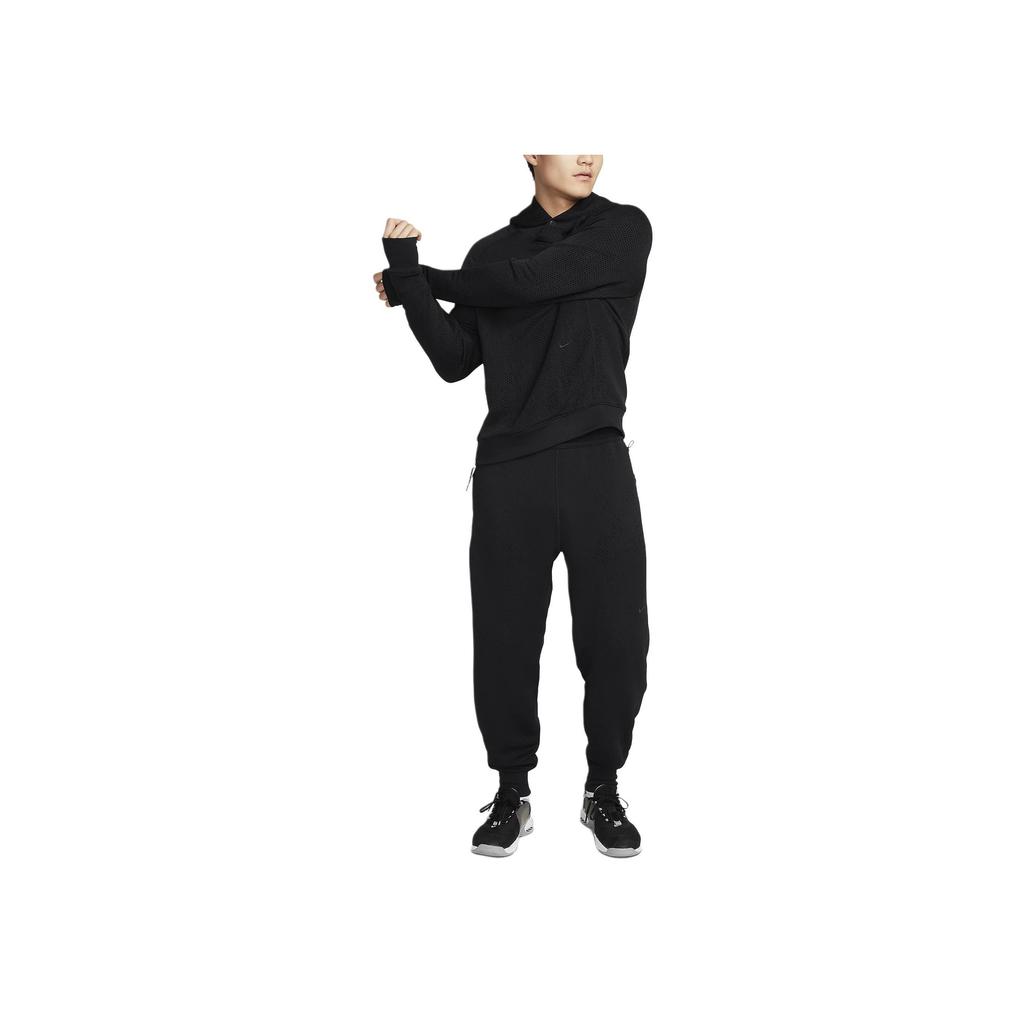 Nike Therma-Fit Adv A.P.S. Solid Color Hooded Casual Long Sleeve Sweatshirt Men Sweatshirt Black FB6848-010