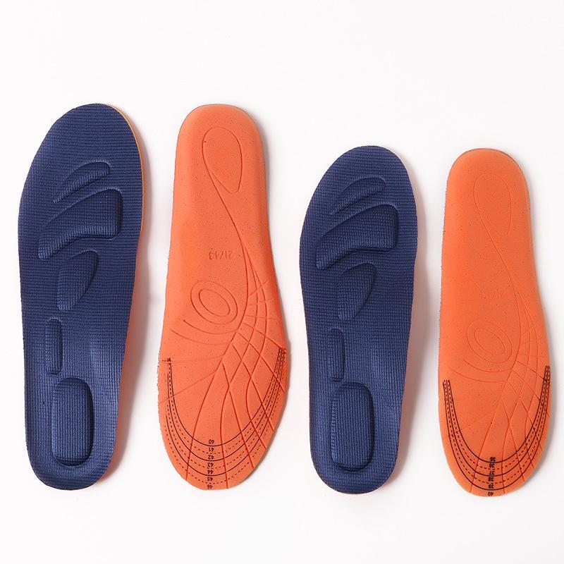 Men Thick Memory Foam Sports Insoles Breathable Mesh Shock Absorbing Shoe Pads Running Military Training Comfort Cushion
