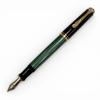 Excellent PERIKAN Fountain Pen Souverene M400 Green Stripe Black 14K Mens Used