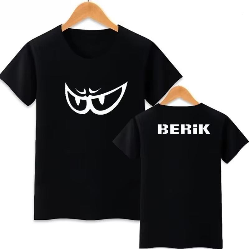

BERIK Big Eye Cycling Suit Motorcycle Clothes Motorcycle Suit Racing Unisexs and Womens Eye Track Short Sleeve TShirt Summer S