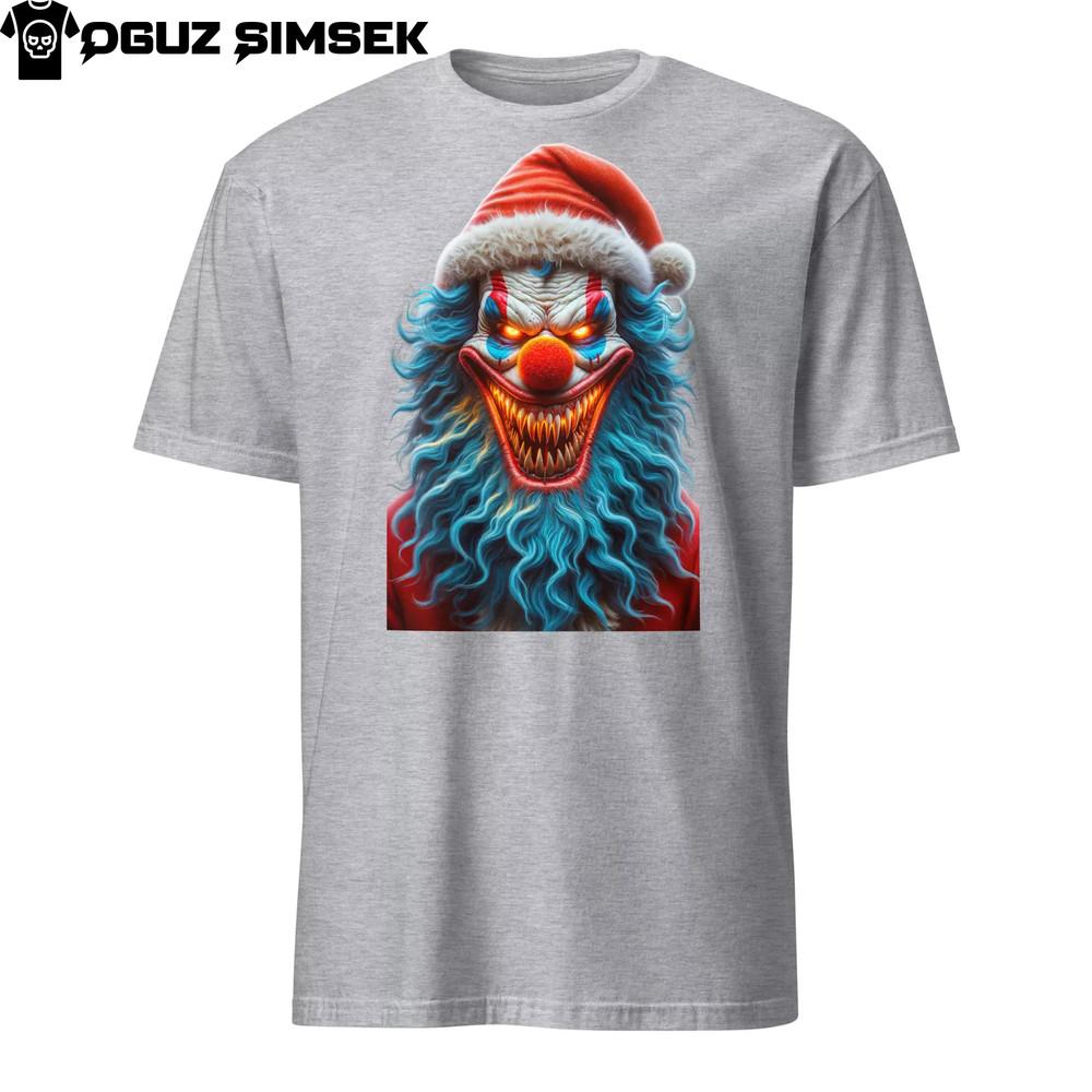 Creepy Clown Unisex Tee: Red-Nosed Nightmare for Fashion Fiends!