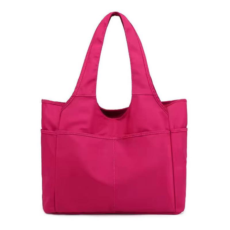 Women's Large Capacity Multi-Compartment Canvas Tote Bag