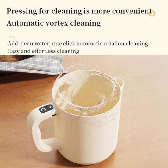 Electric Handheld Mixer Rechargeable Egg Beater Rice Washer Mixing Bowl 1L Multipurpose Baking Tool for Mixing Whipping