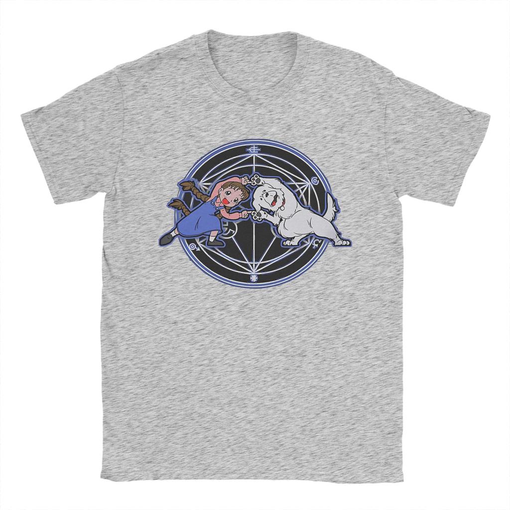 Fullmetal Alchemist HuUnisex Transmutation Red Unisex T Shirt Cool Tees Short Sleeve Crewneck TShirt Pure Cotton Printed Clothes
