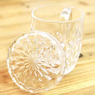 Leaf Crystal Lid Mug SET