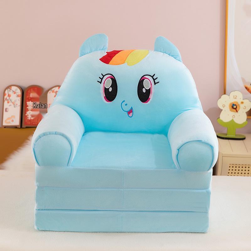 Foldable Cartoon Animal Plush Sofa Chair for Kids