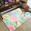 1PC Fairies Flowers Non-Slip Floor Carpet, Office, Family, Bedroom, Studio - Large Area Rug, Vibrant Colors, Longlasting Material-X408