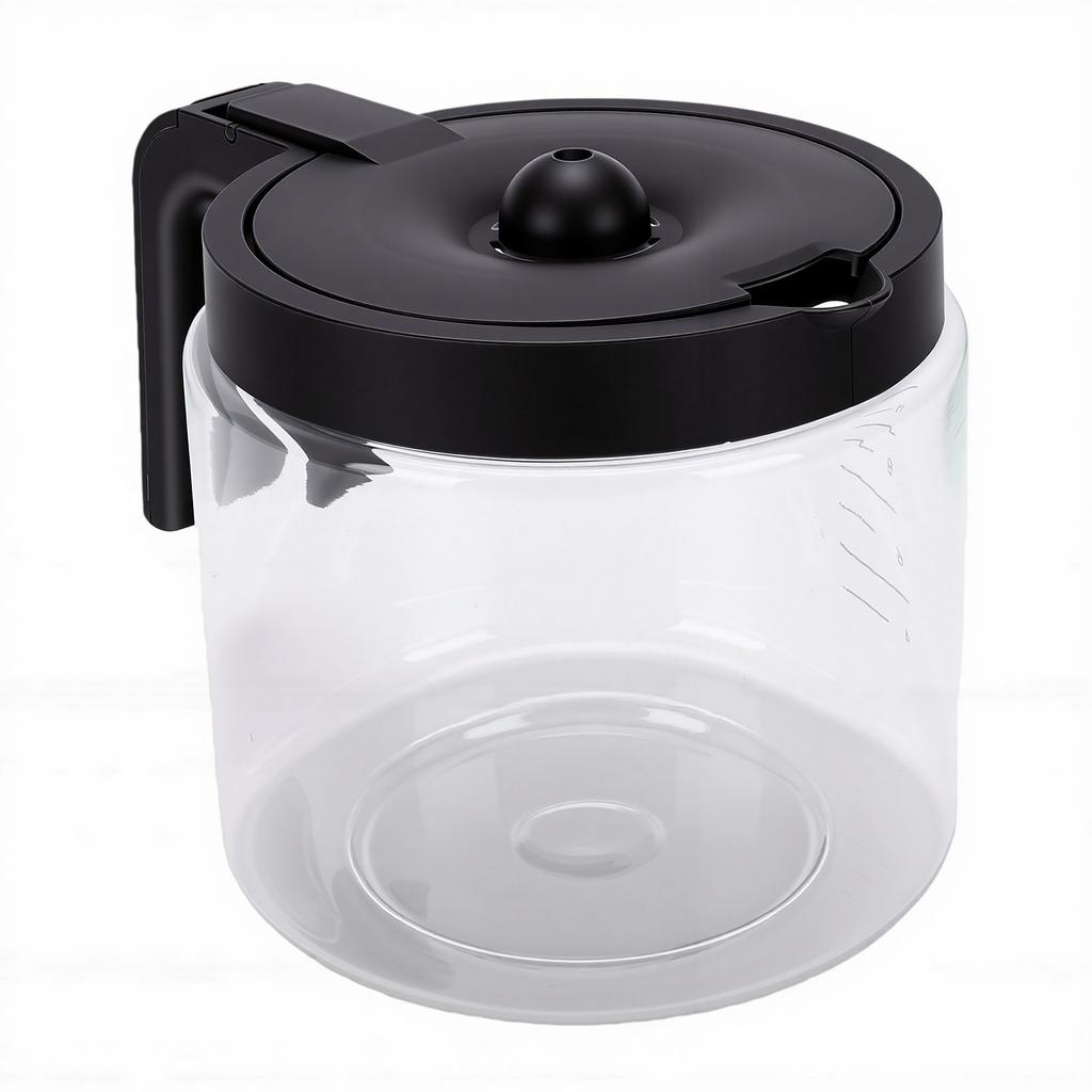 12 Cup Replacement Coffee Carafe for Coffee Maker 1.8L Shatter Proof Coffee Maker Glass Pot with Handle