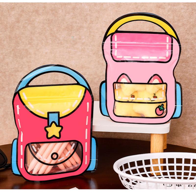 5Pcs Children'S Birthday Gifts Bag Cartoon Nonwoven/Plastic Snack Candy Lunch Handbag For Kids Gift Bag