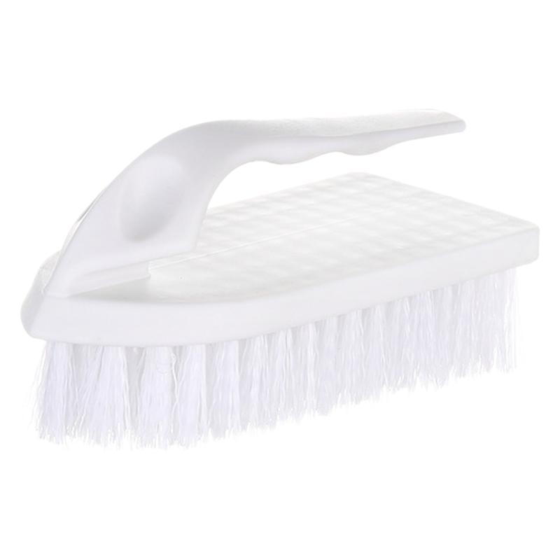 Simple Handle Shoe & Laundry Brush - Strong Stain Remover with Soft Bristles for Clothes & Collar Cleaning