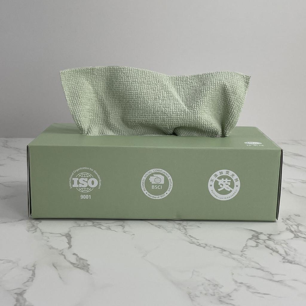 Dispensable Microfiber Kitchen Cleaning Cloths, Wet Dry Dual Use Dish Towels Household Cleaning Wipes