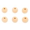 100pcs Wooden Beads Multipurpose 14mm DIY Hand Crafted Round Wood Beads for Necklace Garland