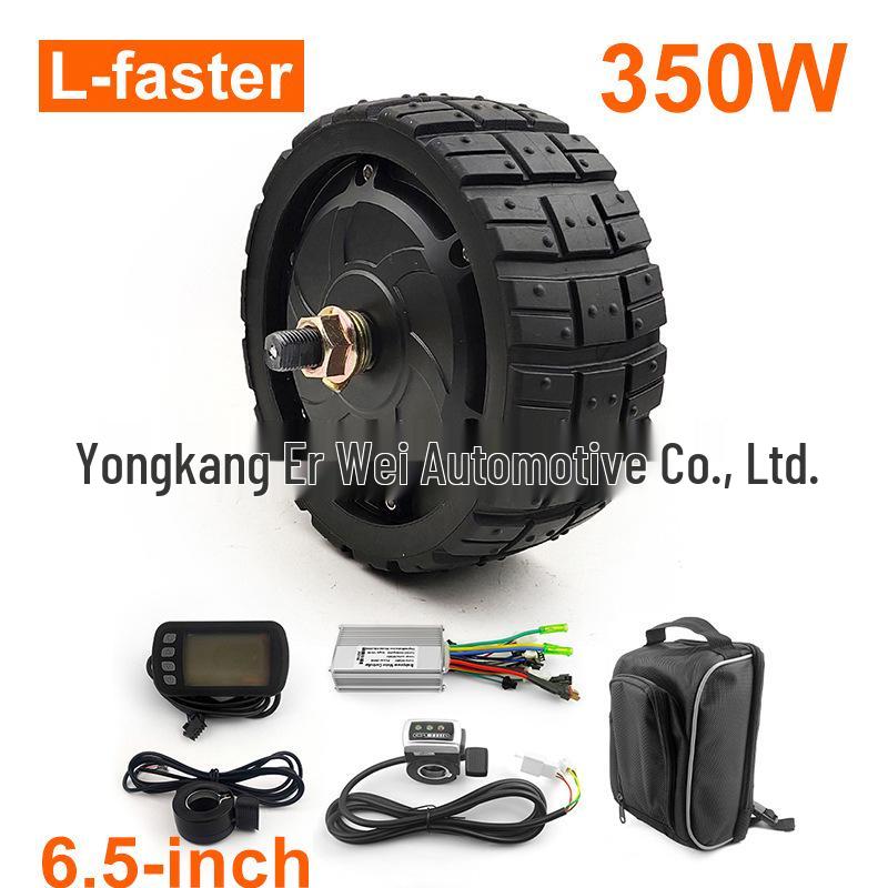 

L-Faster 350W 6.5 Off-Road Solid Fat Tire Brushless Hub Motor with Controller Kit 24V36V48V-No Display