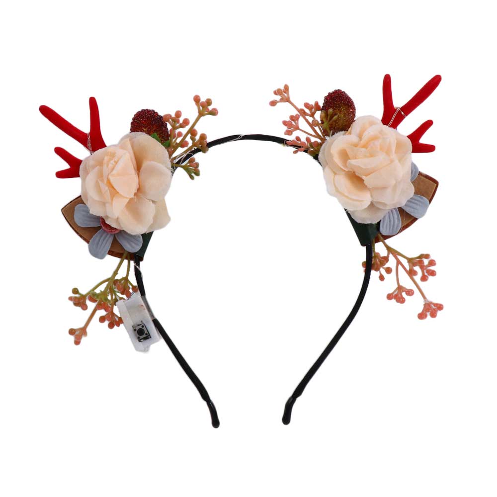 Toy Korean Style Hair Accessories Women Hair Wear Glowing Headband Fairy Deer Ear Elk Ears Headband