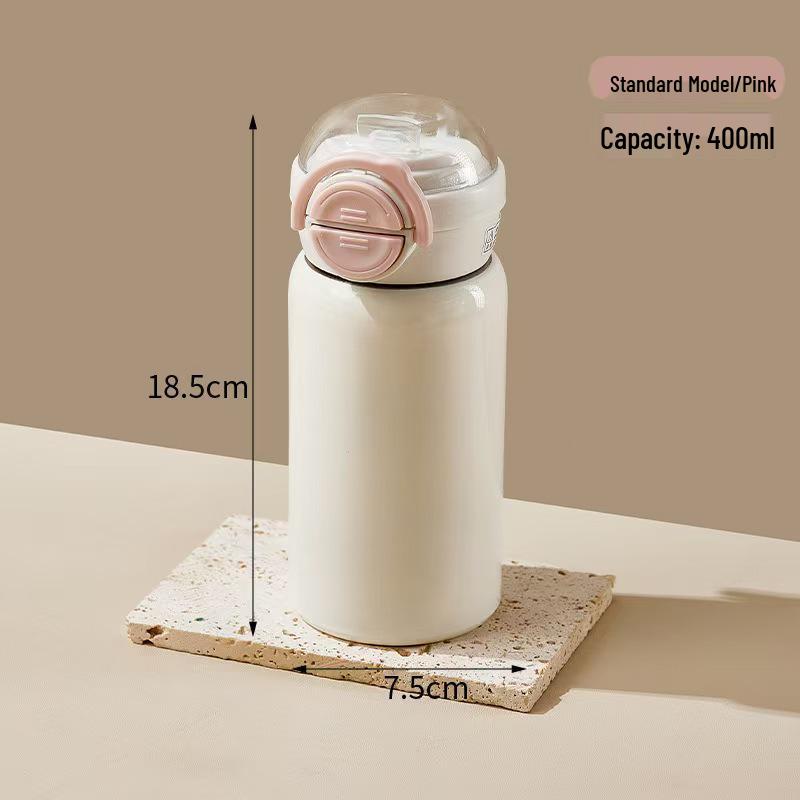 Trendy Mini Kapesní Izolovaný Hrnek z Nerezové Oceli 304 pro Děti - Přenosný a Roztomilý Vyskakovací Design