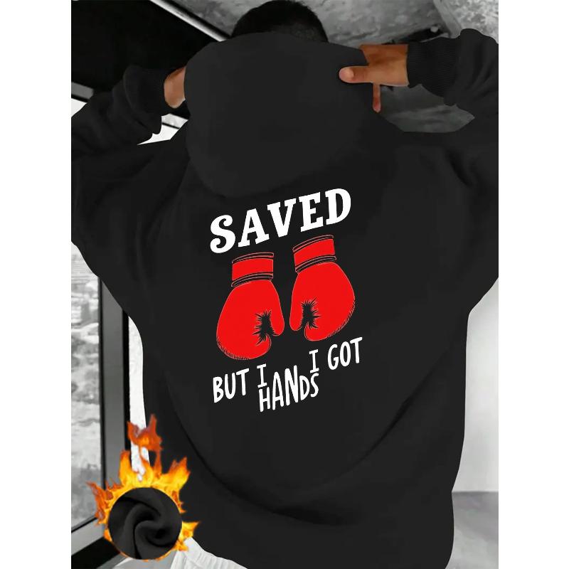 

Warm Insulated Men s Polyester Hooded Jacket Loose Fit Windproof XXL чорний