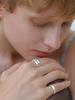 Leeenoir Snowflake Texture Ring