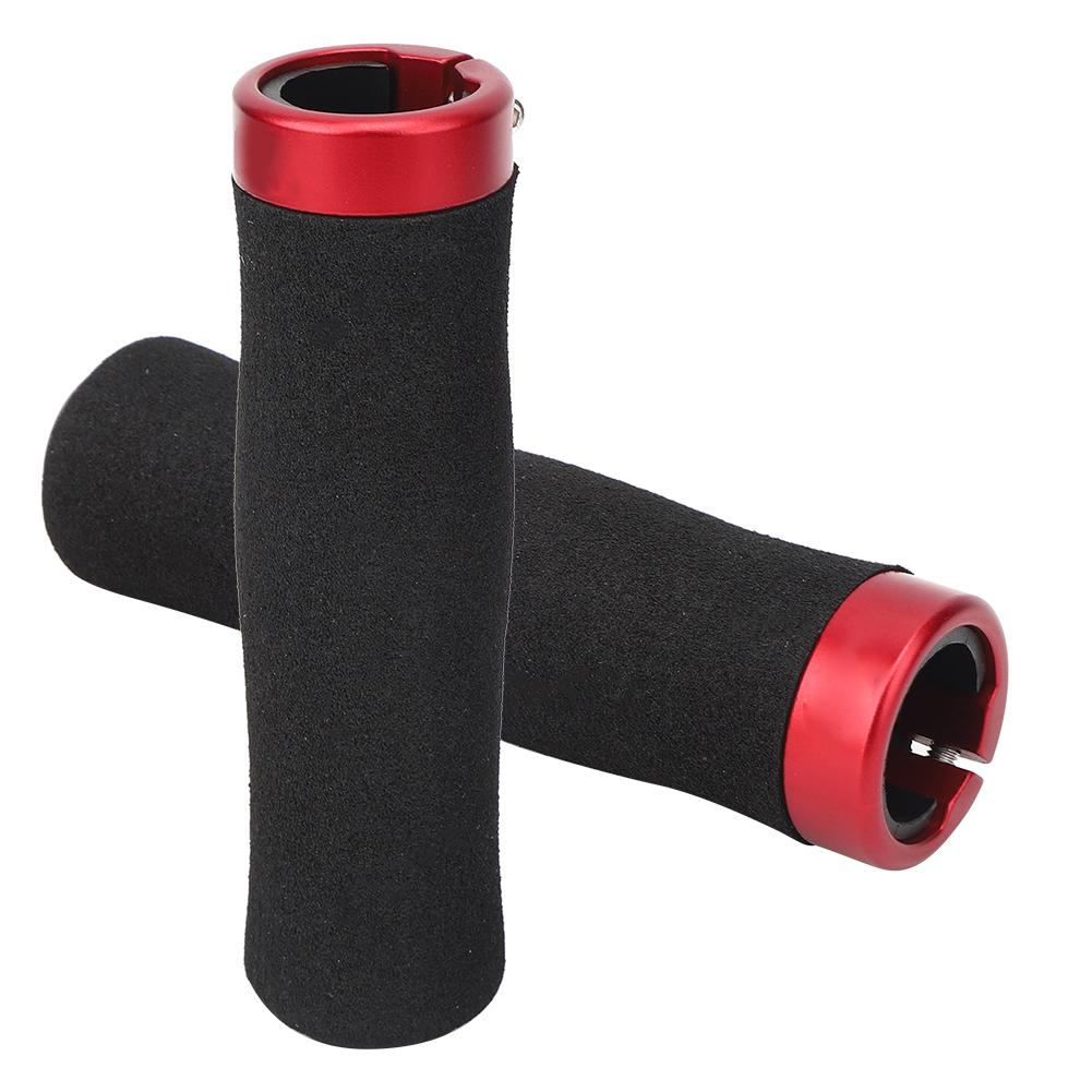 A Pair of High Density Soft Sponge Hard Plastic Mountain Bike Handlebar Cover Lock Grips Cycling Accessory