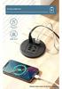 Recessed Round Desktop Power Socket with USB Charging, 60mm Hole