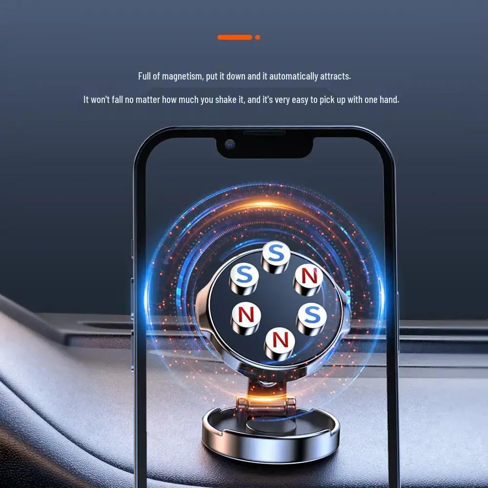 360° Folding Magnetic Car Phone Holder - Hot Seller On TikTok