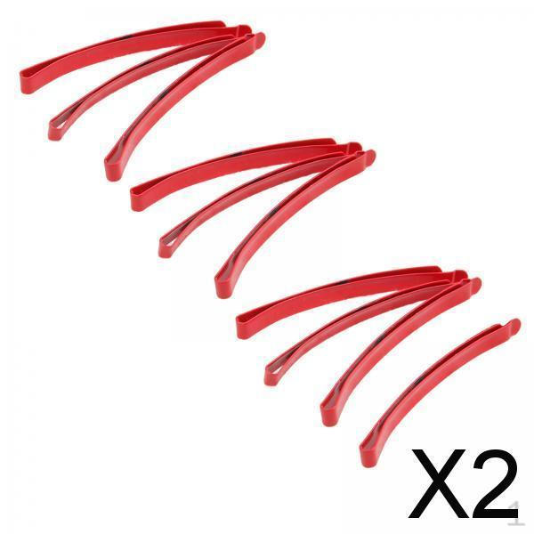 

2xAnime Red Hairpins Flat Style Hair Pins Headwear Party Daily Accessories