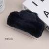 Large Milk Coffee Plush Claw Clip: Fluffy Autumn/Winter Hairpin for Women