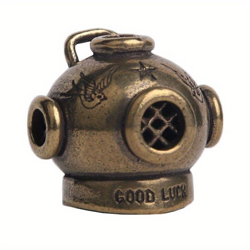 

Латунь 1 шт. Бусина для ножа Подводная лодка Водолазный шлем Браслет для выживания Пряжка Брелок EDC Декоративные аксессуары brass