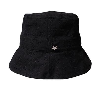 ELKE BLOEM LACE BLACK BUCKET HAT