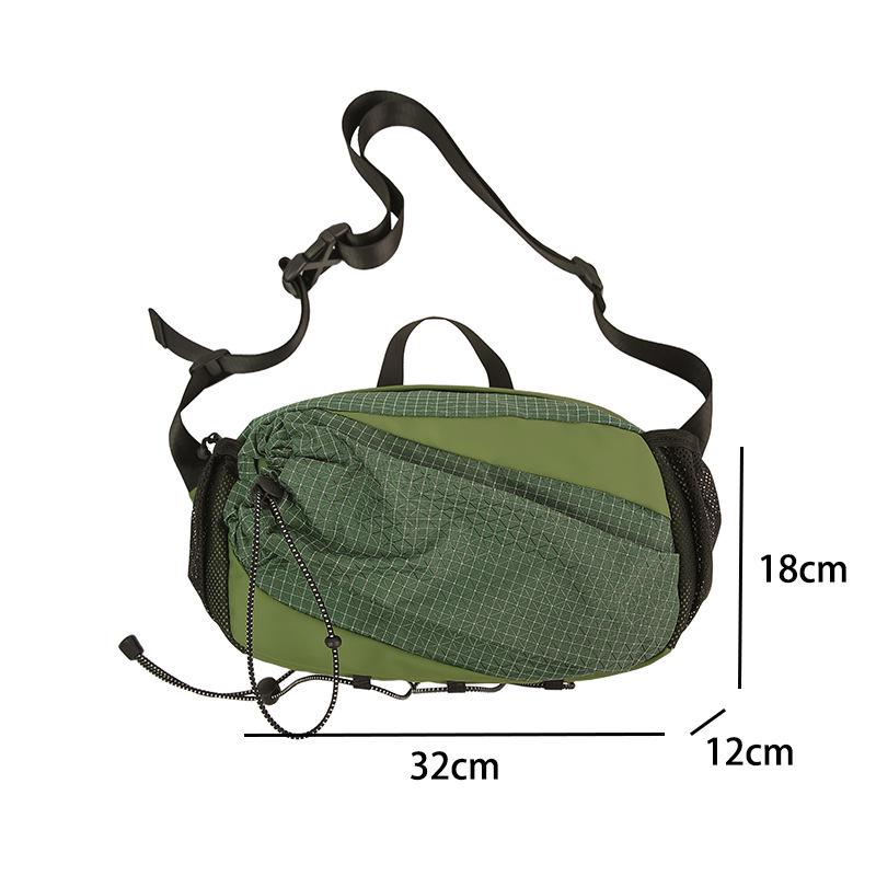 

Сумка кроссбоди из клетчатого нейлона 2025 - Универсальная, легкая и унисекс для повседневного спорта One Size зелёный