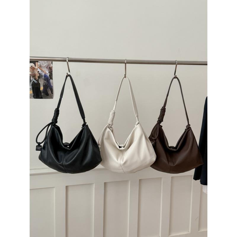 Large capacity totes2026New Commuter Shoulder Crossbody Bag, Simple Women's Bag, Niche Soft Leather Dumpling Underarm Bag
