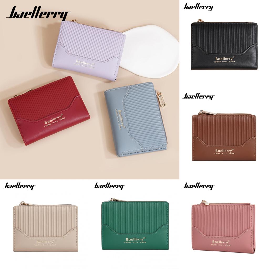 Pu Ladies Minimalist Card Holder Wallet With Multiple Card Slots For Daily Carry