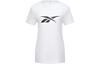 Reebok T Shirts Women's White Crew Neck Moderate Straight Fit GV5522