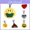 Portachiavi Espressione Mini Peluche Ciondolo Carino Emoji Bambola di Peluche Decorazione Regalo