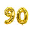 32 Zoll Gold Silber Zahlen Folienballons 10 20 30 40 50 60 70 80 90 Jahre Alt Kind Erwachsener Geburtstag Jubiläum Party Dekoration