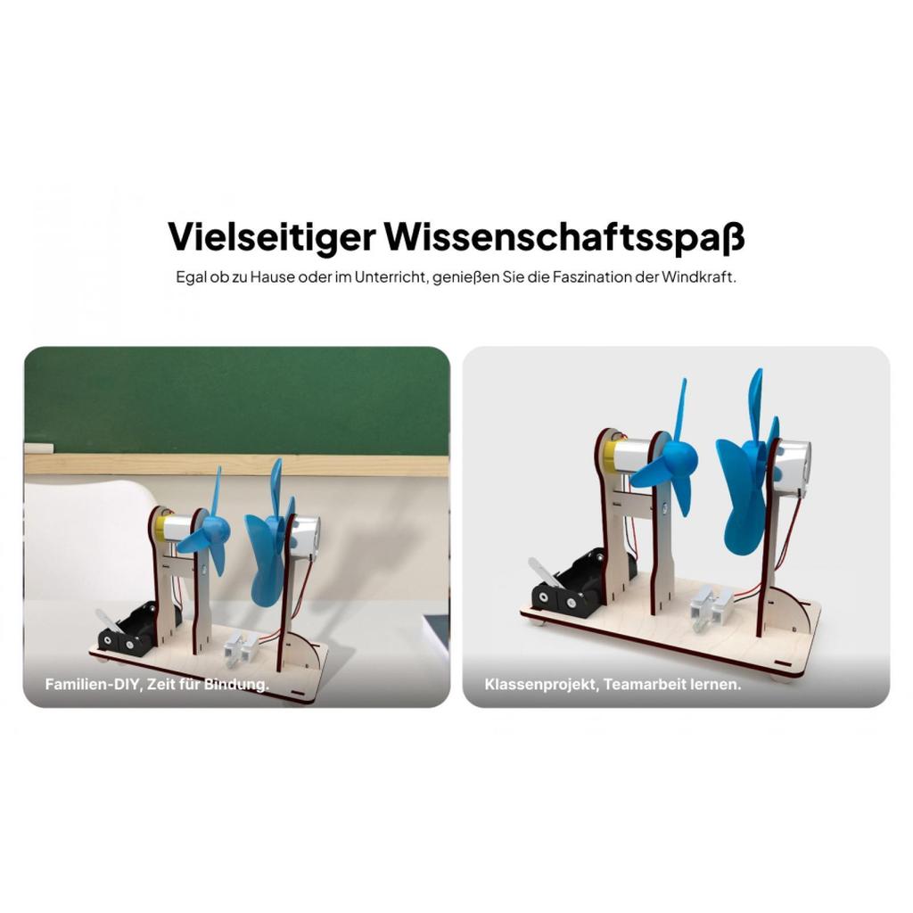 DIY Wind Generator Toy Electricity Power Model Technology Small Production Science