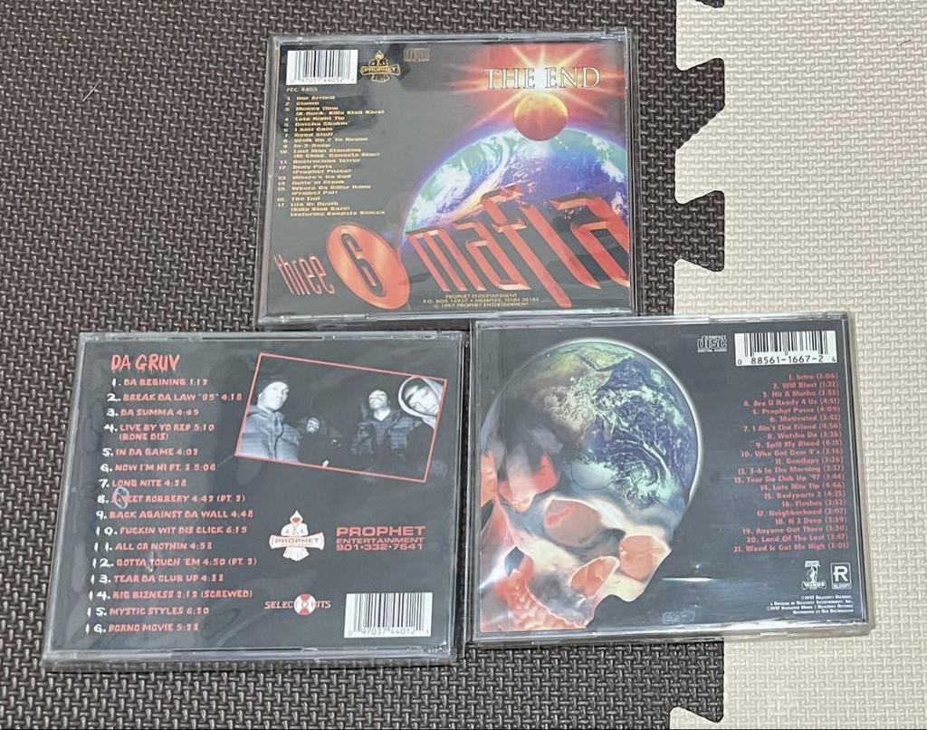 [USED] Extremely rare CD set of 3 Three 6 Mafia CDs