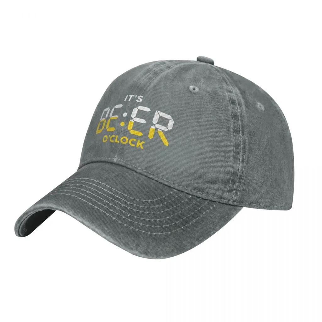 It's Beer O'Clock Denim Baseball Cap Beer Lover Unisex Casual Trucker Hat Spring Classic Kpop Hot Sale Baseball Caps