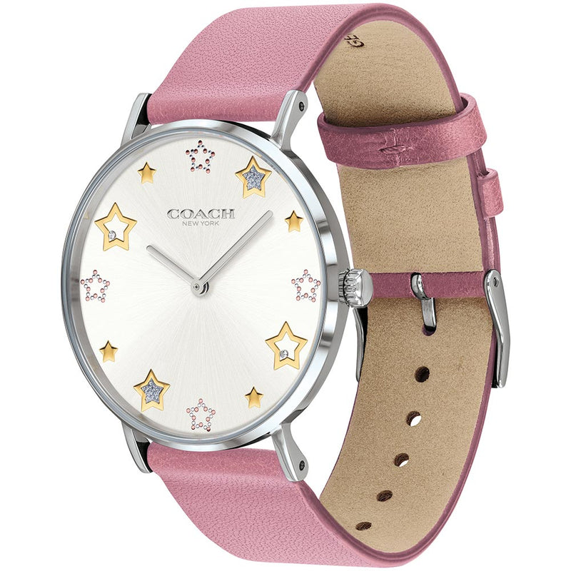 Coach Perry Pink Leather Ladies Watch - 14503243
