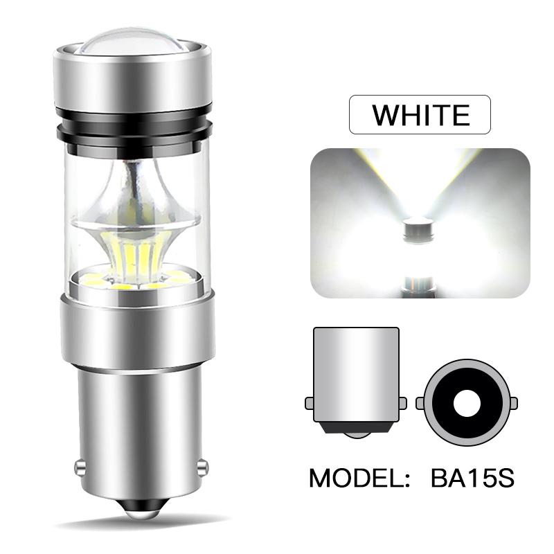 2PCS LED Bulb 1156 BA15S P21W 1157 BAY15D P21/5W BAZ15D P21/4W 3157 P27/7W T25 7443 W21/5W T20 Brake Reverse Turn Signal Lights