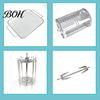 Multi Use Kitchen Frying Basket Stainless Steel Basket, with Handle, Heat Resistant Mesh Strainer, Durable Portable Deep Fryer Tool, for Chips